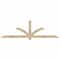 Ekena Millwork Redmond Rough Sawn Timber Gable Bracket, Douglas Fir, 96"W x 28"H x 4"D x 4"F, 7/12 Pitch GBW096X28X0404RED00RDF - alternate 1